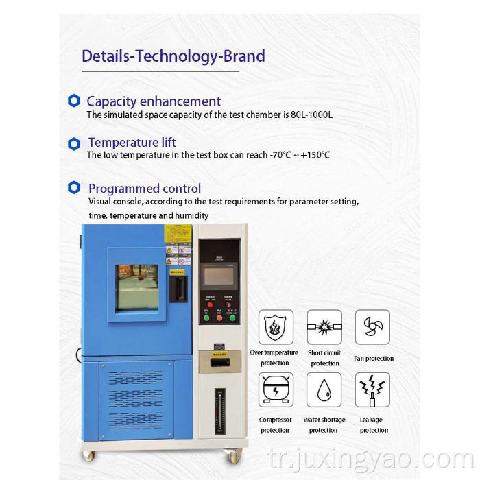 Yüksek sıcaklık ve sabit sıcaklık testi kutusu